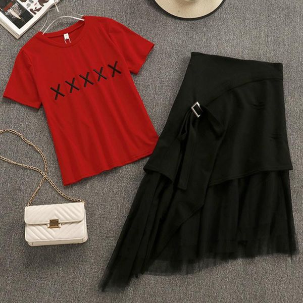 neploe two piece set summer 2021 letter print o-neck short sleeve t shirts+irregular mesh patchwork skirts women suit 43622 women's pan, White
neploe two piece set summer 2021 letter print o-neck short sleeve t shirts+irregular mesh patchwork skirts women suit 43622 women's pan, White