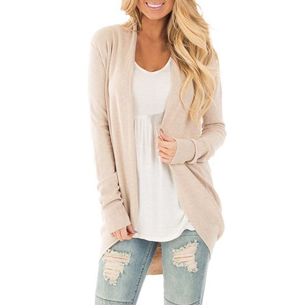 women's sweaters fashion long cardigan women 2021 autumn spring casual sleeve outwear solid sweater female loose, White;black
women's sweaters fashion long cardigan women 2021 autumn spring casual sleeve outwear solid sweater female loose, White;black