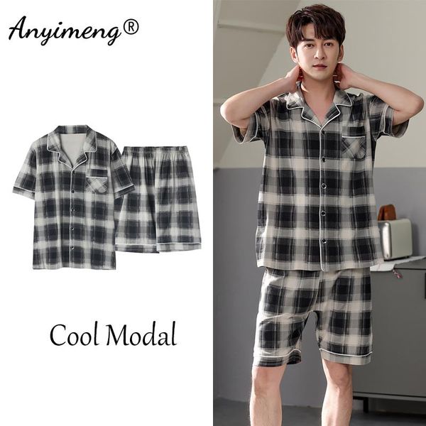 men's sleepwear modal man pajamas home suits summer cool viscose cotton homewear big size 3xl 4xl father's fashion pijamas, Black;brown
men's sleepwear modal man pajamas home suits summer cool viscose cotton homewear big size 3xl 4xl father's fashion pijamas, Black;brown