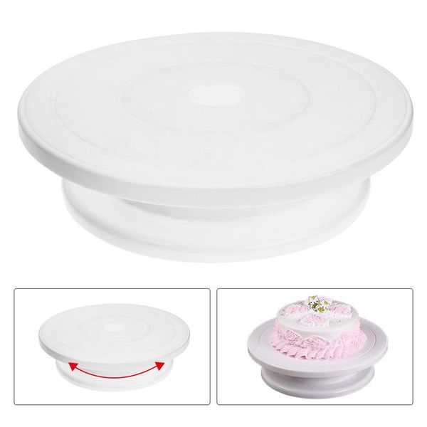plastic cake plate turntable rotating anti-skid round stand decorating rotary table kitchen diy pan baking tool & pastry tools
plastic cake plate turntable rotating anti-skid round stand decorating rotary table kitchen diy pan baking tool & pastry tools