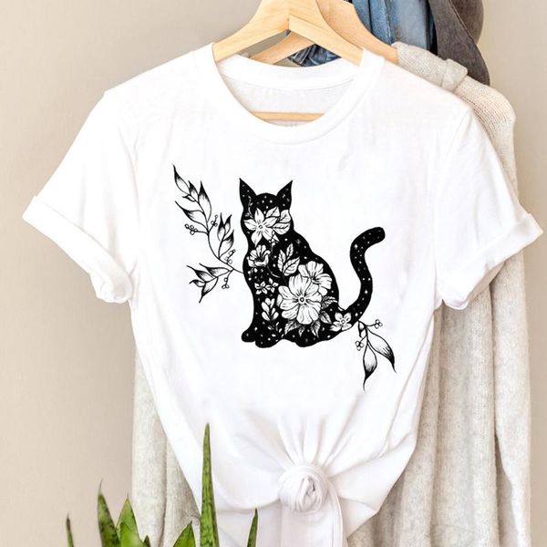 women cat flower 90s casual simple animal cartoon style 90s graphic short sleeve t shirts print t-shirts tee stylish style t-shirt womens sh, White
women cat flower 90s casual simple animal cartoon style 90s graphic short sleeve t shirts print t-shirts tee stylish style t-shirt womens sh, White