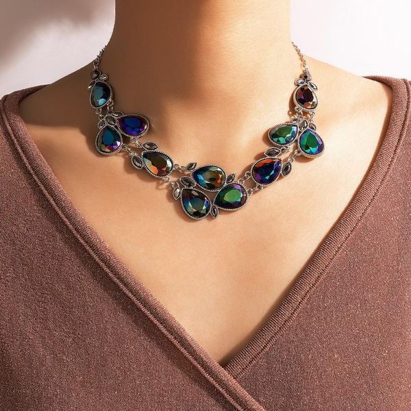 chokers arrival fashion drop crystal choker statement necklaces for womne multicolor flower necklace luxury lady accessories, Golden;silver
chokers arrival fashion drop crystal choker statement necklaces for womne multicolor flower necklace luxury lady accessories, Golden;silver