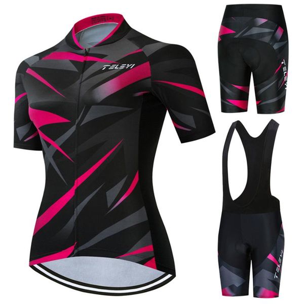 racing sets women short sleeve jersey set mtb cycling clothing ropa ciclismo summer road bike clothes lady team triathlon uniform breathable, Black;blue
racing sets women short sleeve jersey set mtb cycling clothing ropa ciclismo summer road bike clothes lady team triathlon uniform breathable, Black;blue