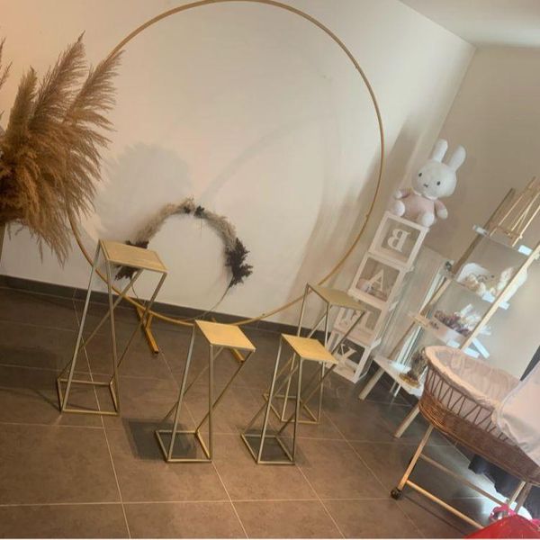 party decoration circle wedding arch background wrought iron shelf decorative props diy round with frame
party decoration circle wedding arch background wrought iron shelf decorative props diy round with frame