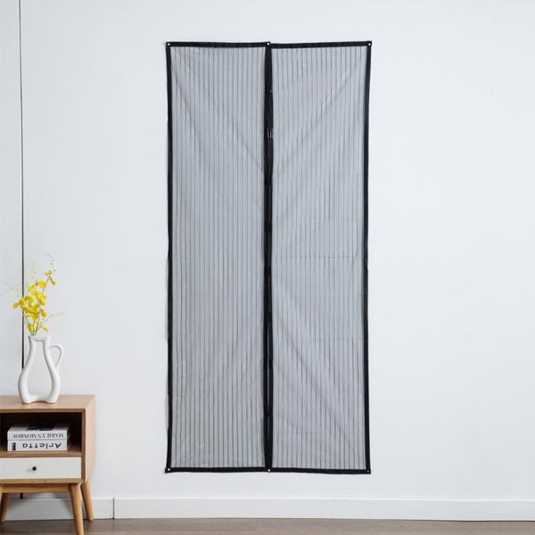 curtain & drapes 39.4 * 82.7 inches magnetic screen door mesh with adhesive tape and thumbtacks preventing mosquito insects flies