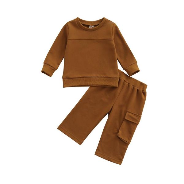 clothing sets two pieces baby boy casual long sleeve round neck solid color sweat + pockets trousers pants suit kids outfits, White
clothing sets two pieces baby boy casual long sleeve round neck solid color sweat + pockets trousers pants suit kids outfits, White