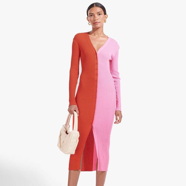 casual dresses striped elastic split sweater dress elegant women's bodycon evening party long office female 2021 fashion, Black;gray
casual dresses striped elastic split sweater dress elegant women's bodycon evening party long office female 2021 fashion, Black;gray