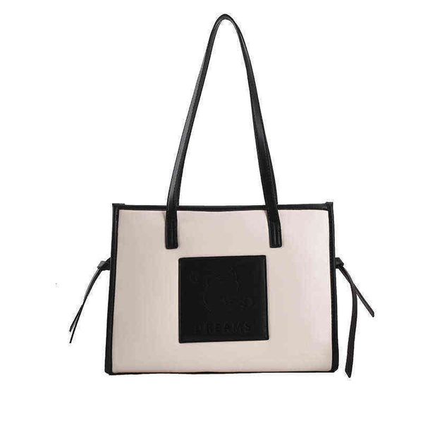 net red 2021 fashion simple portable shoulder bag embossed letters contrast ins large capacity tote bag
net red 2021 fashion simple portable shoulder bag embossed letters contrast ins large capacity tote bag