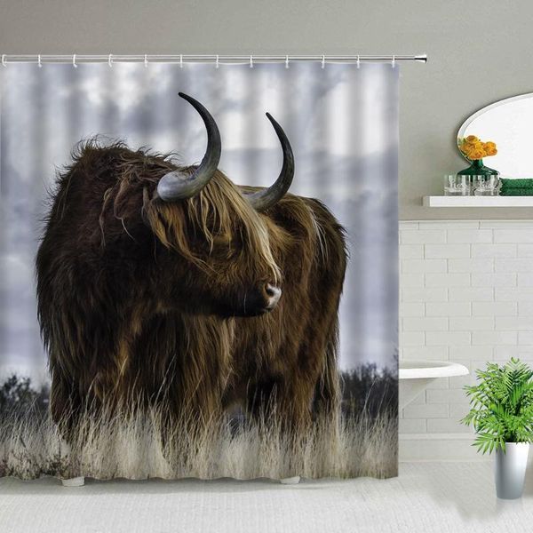highland cow animal shower curtains zebra tiger lion deer rhinoceros bath screen waterproof fabric bathroom curtain with hooks
highland cow animal shower curtains zebra tiger lion deer rhinoceros bath screen waterproof fabric bathroom curtain with hooks