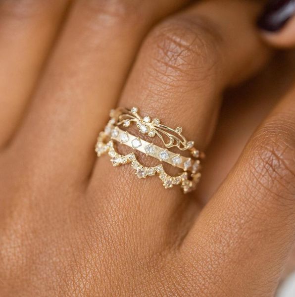 wedding rings trendy vintage ring crown flower set anniversary girl gift elegant crystal female women's jewelry bijoux femme, Slivery;golden
wedding rings trendy vintage ring crown flower set anniversary girl gift elegant crystal female women's jewelry bijoux femme, Slivery;golden