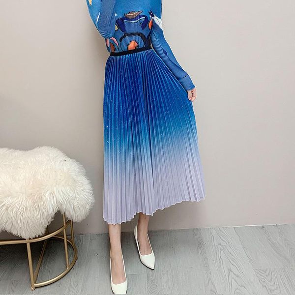 skirts women's mid length spring and summer niche design light luxury pleated skirt, Black
skirts women's mid length spring and summer niche design light luxury pleated skirt, Black