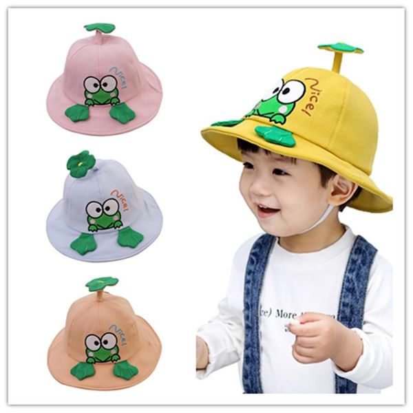 wide brim hats 1-3 years old baby fisherman cap children's cotton cartoon frog dome sun protection bucket hat, Blue;gray
wide brim hats 1-3 years old baby fisherman cap children's cotton cartoon frog dome sun protection bucket hat, Blue;gray