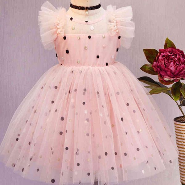 girl's dresses summer party clothing for girls embroidered polka dot mesh kids clothes prom zsw2, Red;yellow
girl's dresses summer party clothing for girls embroidered polka dot mesh kids clothes prom zsw2, Red;yellow