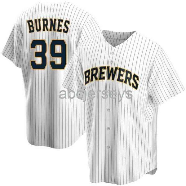 corbin burnes #39 white ver2 baseball jersey xs-6xl, Black