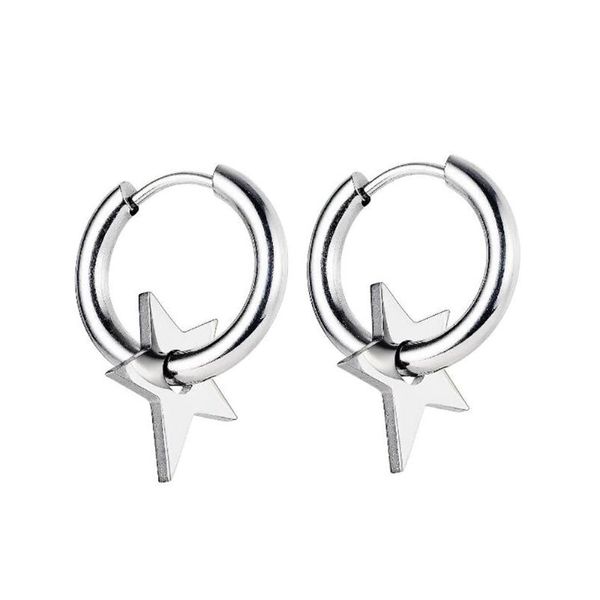 hoop & huggie stainless steel punk rock men's star earrings minimalism women ladies jewelry gift for him, Golden;silver
hoop & huggie stainless steel punk rock men's star earrings minimalism women ladies jewelry gift for him, Golden;silver