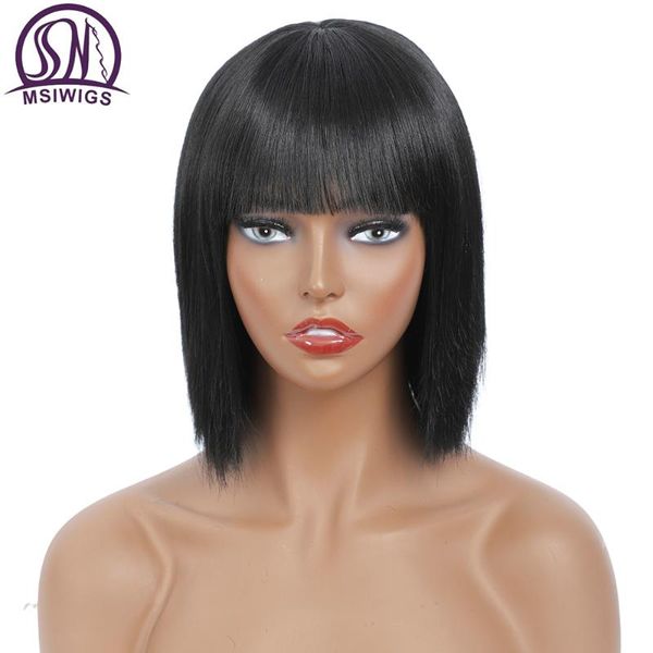 synthetic wigs msiwigs women's short black straight for girl bob lolita wig with bangs fake hair pink blonde cosplay harpiece
synthetic wigs msiwigs women's short black straight for girl bob lolita wig with bangs fake hair pink blonde cosplay harpiece