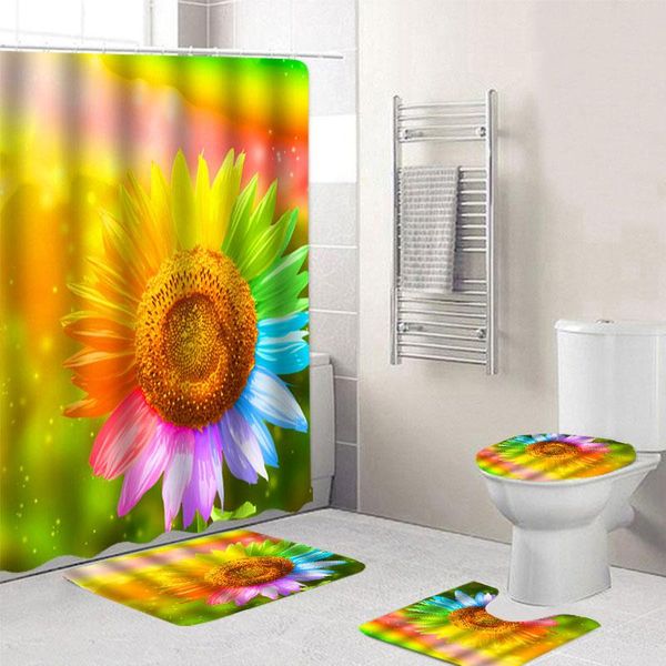 sunflower print shower curtain 4 piece carpet set toilet cover bath mat cushion bathroom 12 hos curtains
sunflower print shower curtain 4 piece carpet set toilet cover bath mat cushion bathroom 12 hos curtains