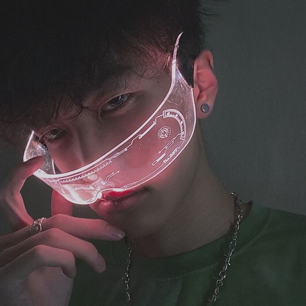 2021 summer so&ei led luminous sunglasses vintage punk goggles men women fashion party christmas colorful light up glasses shades uv400 a520, White;black
2021 summer so&ei led luminous sunglasses vintage punk goggles men women fashion party christmas colorful light up glasses shades uv400 a520, White;black