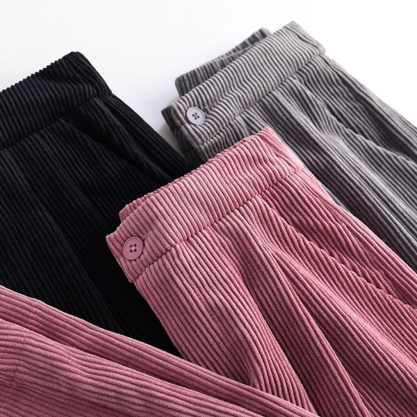 women's pants & capris vintage corduroy women spring elastic high waist long trousers plus size streetwear straight pantalon femme, Black;white
women's pants & capris vintage corduroy women spring elastic high waist long trousers plus size streetwear straight pantalon femme, Black;white