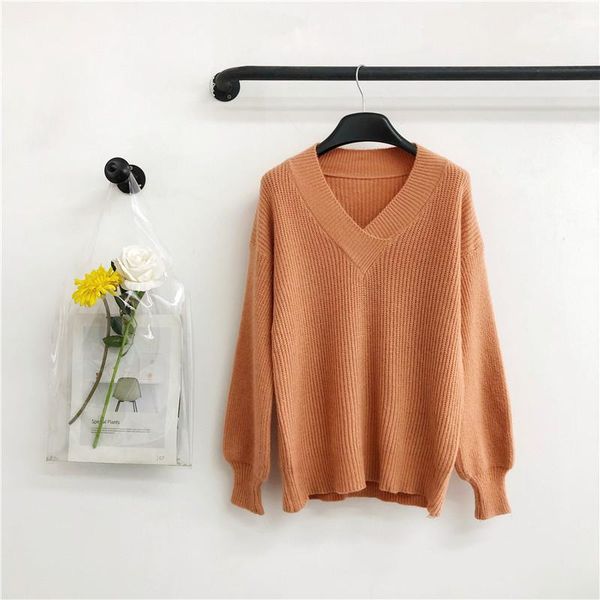 women's sweaters 2021 big v collar women cashmere sweater winter ladies woman knitting pullovers female, White;black
women's sweaters 2021 big v collar women cashmere sweater winter ladies woman knitting pullovers female, White;black