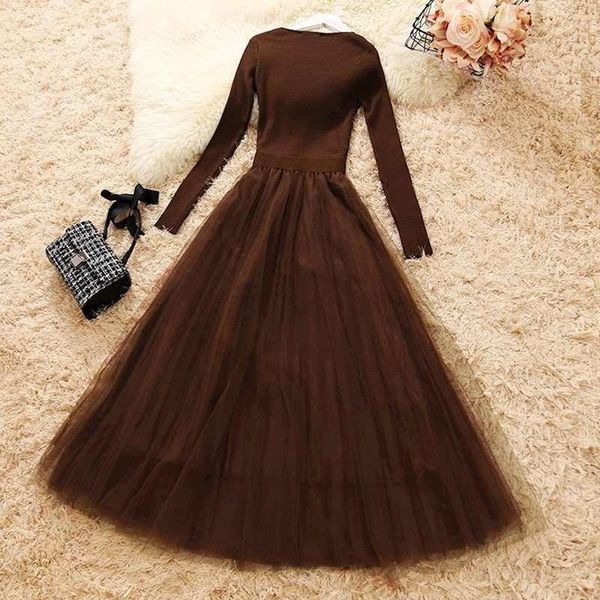 casual dresses female knit mesh patchwork dress long sleeve ball gown elegant woman knitted a-line wq1286 dropship, Black;gray
casual dresses female knit mesh patchwork dress long sleeve ball gown elegant woman knitted a-line wq1286 dropship, Black;gray