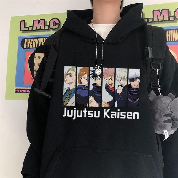 men's hoodies & sweatshirts jujutsu kaisen manga print japan harajuku oversized clothing casual hoody hip hop cartoons streetwear sweat, Black
men's hoodies & sweatshirts jujutsu kaisen manga print japan harajuku oversized clothing casual hoody hip hop cartoons streetwear sweat, Black