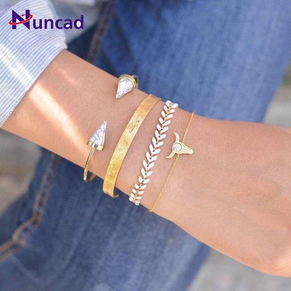 link, chain 2021 fashion jewelry simple natural wheat ear zodiac bull head open arrow leisure travel bracelet 4 piece set, Black
link, chain 2021 fashion jewelry simple natural wheat ear zodiac bull head open arrow leisure travel bracelet 4 piece set, Black