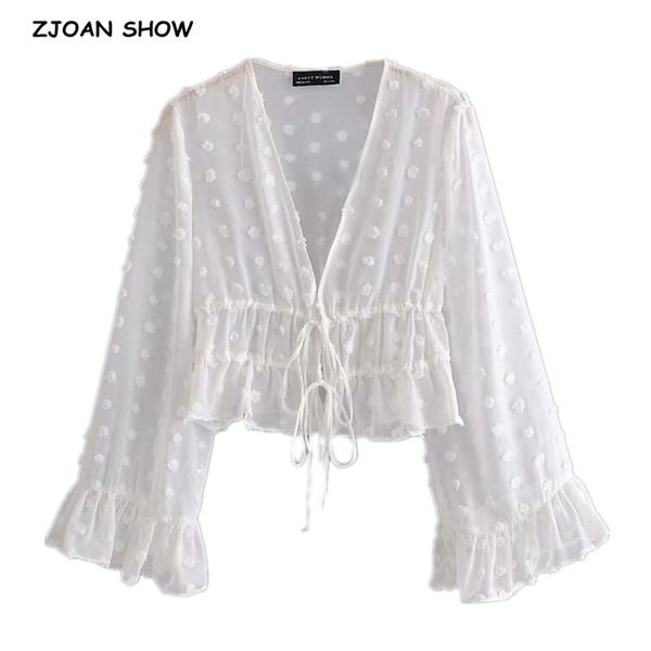 women's blouses & shirts 2021 vintage tie bow lacing up adjust bandage 3d dot voile cardigan blouse white women flare sleeve holid
women's blouses & shirts 2021 vintage tie bow lacing up adjust bandage 3d dot voile cardigan blouse white women flare sleeve holid