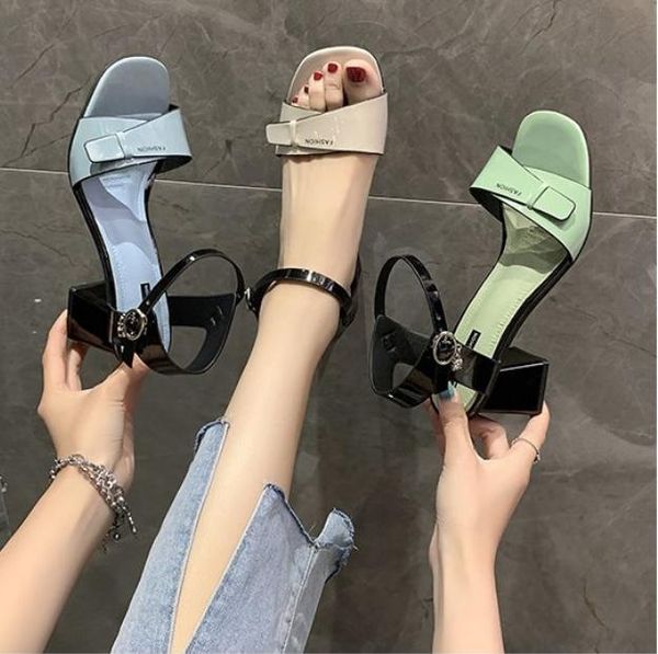 brand women's leather ladies sandals square high heel shoes summer casual beach white, Black
brand women's leather ladies sandals square high heel shoes summer casual beach white, Black