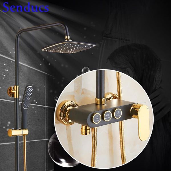 bathroom shower sets gold white black cold thermostatic system portable wall mounted brass core 3 function
bathroom shower sets gold white black cold thermostatic system portable wall mounted brass core 3 function