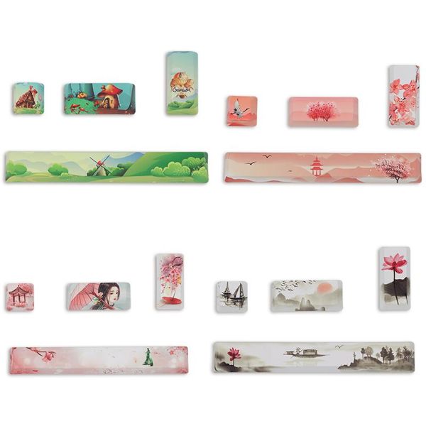 keyboards oem profile 4keys esc enter space bar 6.25u personality keycap pbt five sides sublimation mechanical keyboard dye-subbed keycaps
keyboards oem profile 4keys esc enter space bar 6.25u personality keycap pbt five sides sublimation mechanical keyboard dye-subbed keycaps