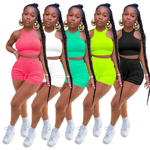 women's tracksuits women solid two piece set summer tracksuit sleeveless vest crop lace up elastic waist shorts casual sporty suit, Gray
women's tracksuits women solid two piece set summer tracksuit sleeveless vest crop lace up elastic waist shorts casual sporty suit, Gray