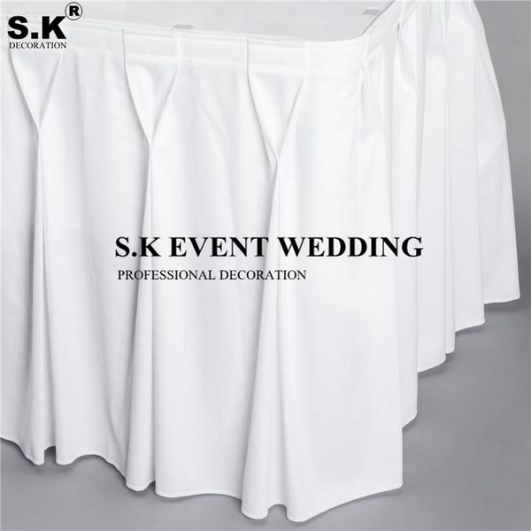 100% polyester table skirt pleated tablecloth skirting for wedding event party decoration
100% polyester table skirt pleated tablecloth skirting for wedding event party decoration