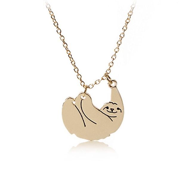 pendant necklaces fashion cute animal necklace hanging sloth bear gift for friends handmade jewelry gifts, Silver
pendant necklaces fashion cute animal necklace hanging sloth bear gift for friends handmade jewelry gifts, Silver