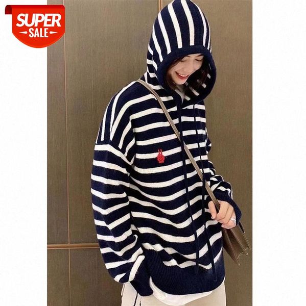 korean lazy cashmere sweater women's hooded loose short wool thick striped knitted bottoming hoodie #3m5m, White
korean lazy cashmere sweater women's hooded loose short wool thick striped knitted bottoming hoodie #3m5m, White