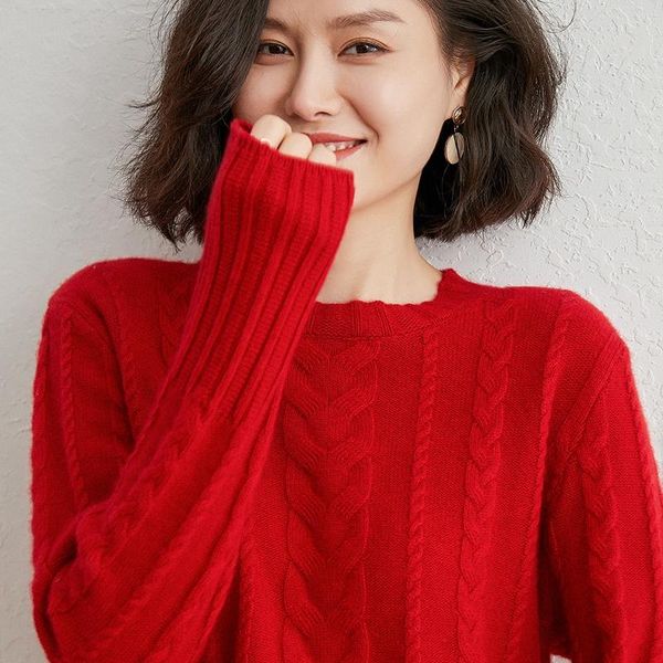 women 100% pure cashmere o-neck sweater autumn winter loose thickened jumper for female soft girl clothes cultivate wild pullov women's, White;black
women 100% pure cashmere o-neck sweater autumn winter loose thickened jumper for female soft girl clothes cultivate wild pullov women's, White;black