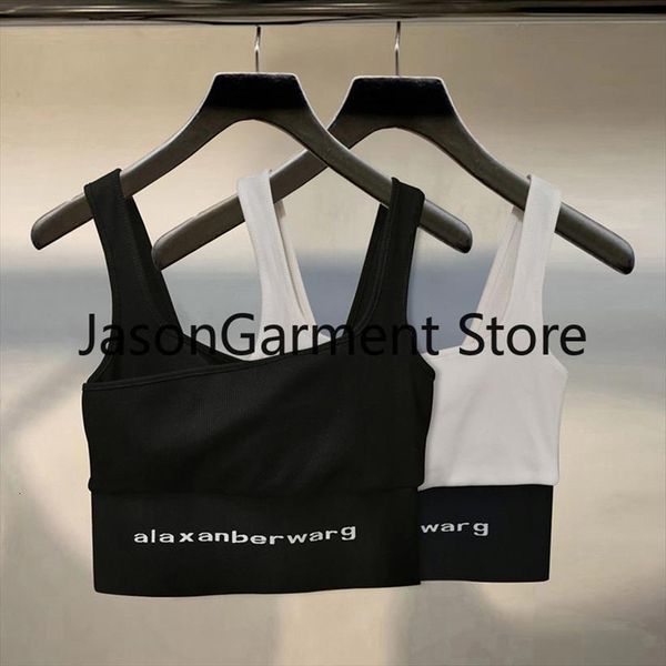 aw wang stretch webbing letter women tank printing short vest suspenders casual sports bottoming shirt, White
aw wang stretch webbing letter women tank printing short vest suspenders casual sports bottoming shirt, White