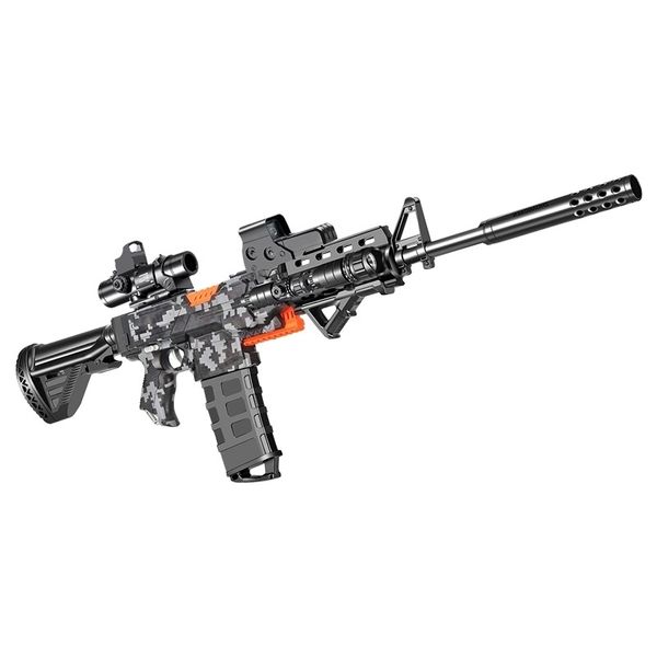 2535electric continuous firing m416 soft bullet can launch toy , boy outdoor battle submachine gun model, eat chicken
2535electric continuous firing m416 soft bullet can launch toy , boy outdoor battle submachine gun model, eat chicken