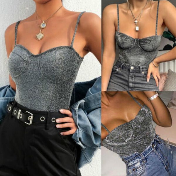 shiny silver v neck bodysuit women summer sleeveless bodycon bodysuits stretchy minimalist jumpsuit streetwear women's jumpsuits & romp, Black;white
shiny silver v neck bodysuit women summer sleeveless bodycon bodysuits stretchy minimalist jumpsuit streetwear women's jumpsuits & romp, Black;white