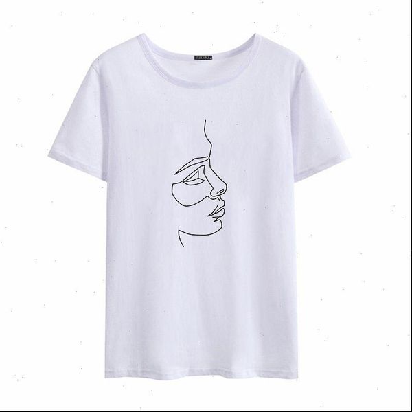 harajuku abstract line printing womens funny summer fashion aesthetic short sleeved, White
harajuku abstract line printing womens funny summer fashion aesthetic short sleeved, White