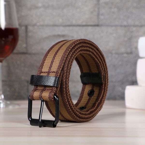 new selling mens woven cotton sports canvas thickened and lengthened belt, Black;brown
new selling mens woven cotton sports canvas thickened and lengthened belt, Black;brown