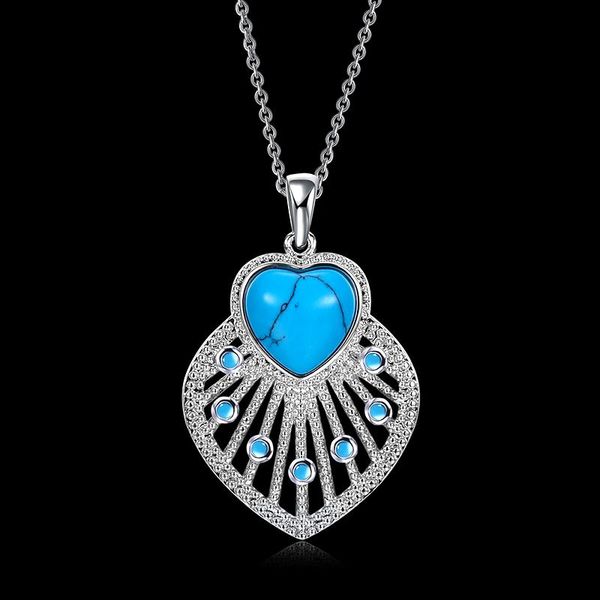 pendant necklaces cute heart shape kallaite feather pendants for women fashion white gold color turquoises stone vintage bijoux lkn001, Silver
pendant necklaces cute heart shape kallaite feather pendants for women fashion white gold color turquoises stone vintage bijoux lkn001, Silver