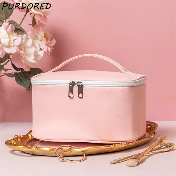 cosmetic bags & cases purdored 1 pc women large bag leather zipper candy color make up waterproof travel makeup organizer beauty case
cosmetic bags & cases purdored 1 pc women large bag leather zipper candy color make up waterproof travel makeup organizer beauty case