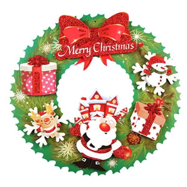 decorative flowers & wreaths christmas wreath door hanging decorations double-sided printing paper for room supplies
decorative flowers & wreaths christmas wreath door hanging decorations double-sided printing paper for room supplies