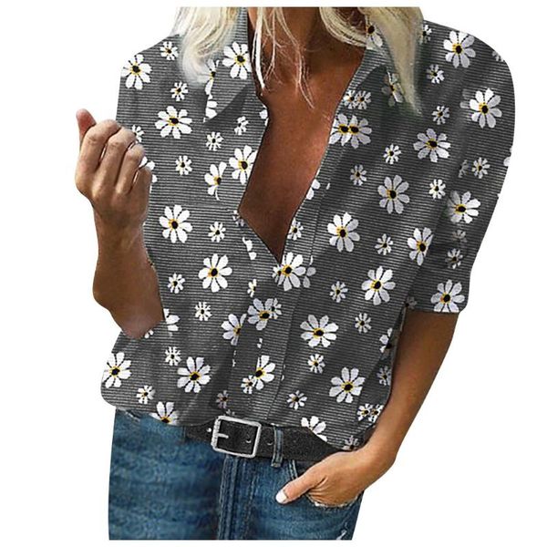 daisy printing half sleeve blouses women's lapel casual beach women v-neck tunic shirts blouse 2021 oversize #s &, White
daisy printing half sleeve blouses women's lapel casual beach women v-neck tunic shirts blouse 2021 oversize #s &, White
