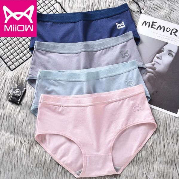 women's panties miiow underwear cotton antibacterial mid-waist girls japanese plus size ladies briefs four seasons, Black;pink
women's panties miiow underwear cotton antibacterial mid-waist girls japanese plus size ladies briefs four seasons, Black;pink