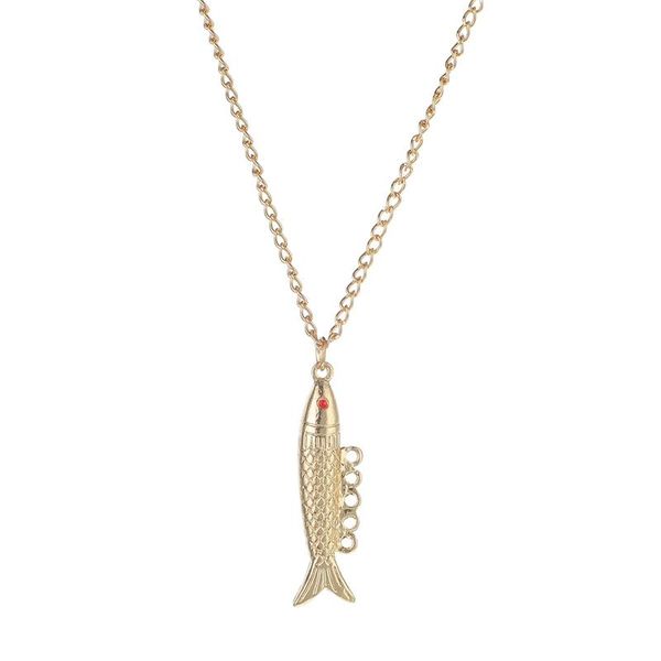 pendant necklaces vintage classic metal gold articulated fish necklace women men jewelry accessories statement, Silver
pendant necklaces vintage classic metal gold articulated fish necklace women men jewelry accessories statement, Silver