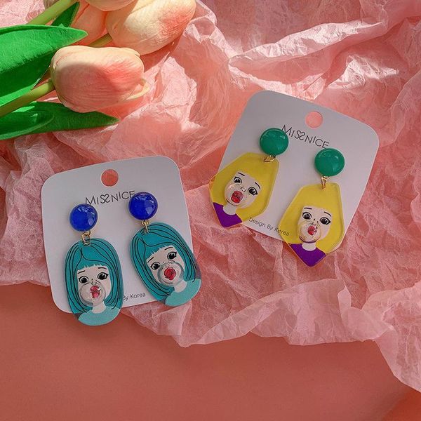 dangle & chandelier origin summer funny blowing bubbles girls queen portrait earring for women multicolor arcylic fashion jewelry, Silver
dangle & chandelier origin summer funny blowing bubbles girls queen portrait earring for women multicolor arcylic fashion jewelry, Silver