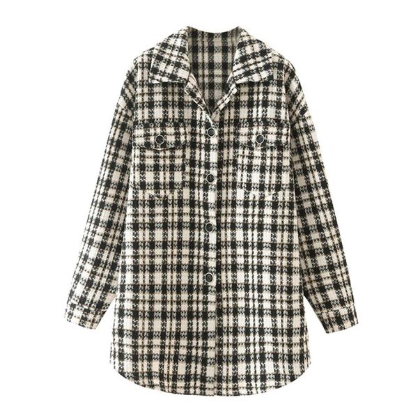 women's jackets yenkye autumn women vintage plaid shirt jacket female double packets single breasted loose casual outerwear jaqueta fem, Black;brown
women's jackets yenkye autumn women vintage plaid shirt jacket female double packets single breasted loose casual outerwear jaqueta fem, Black;brown
