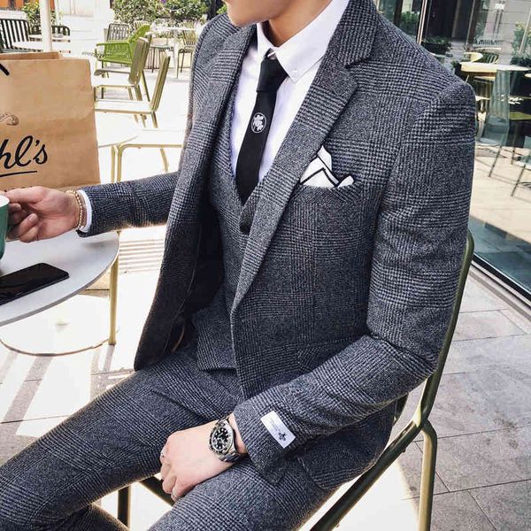 men's suits & blazers 2021 men's suit, , social blue, veal, bereto, tight, gray, retro, plaid, White;black
men's suits & blazers 2021 men's suit, , social blue, veal, bereto, tight, gray, retro, plaid, White;black